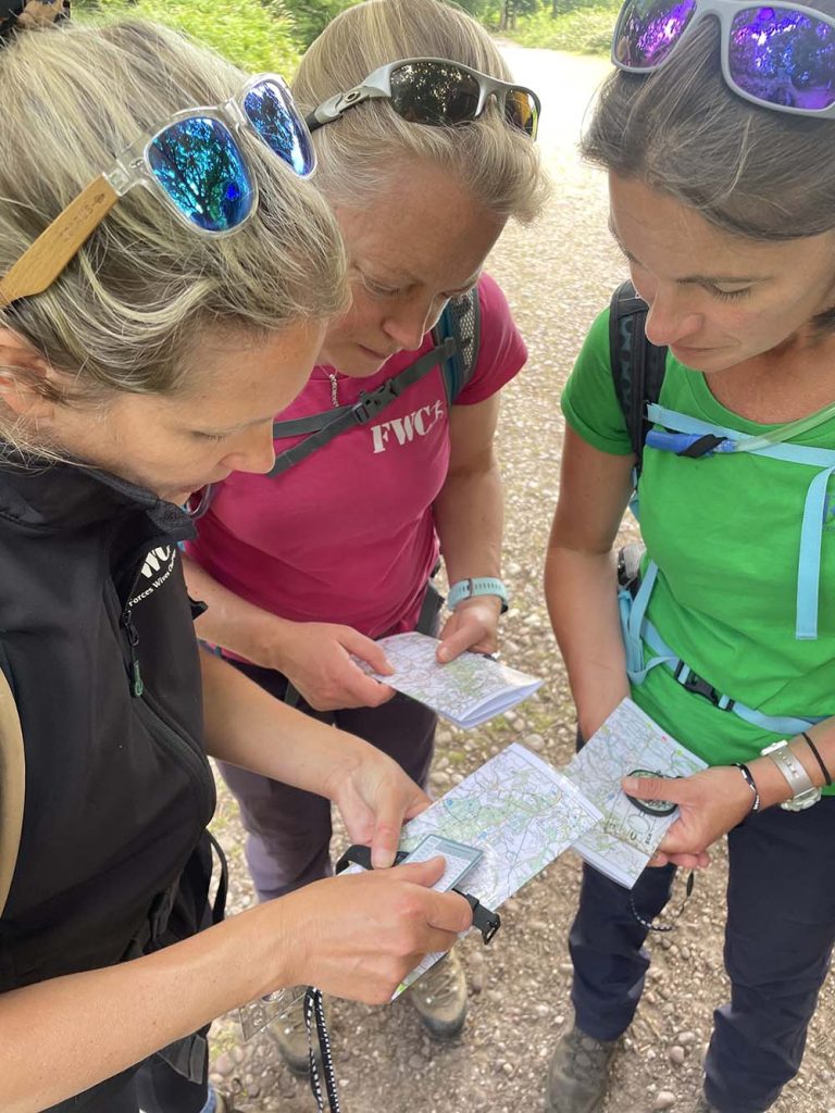 Big Nav Day - women reading maps
