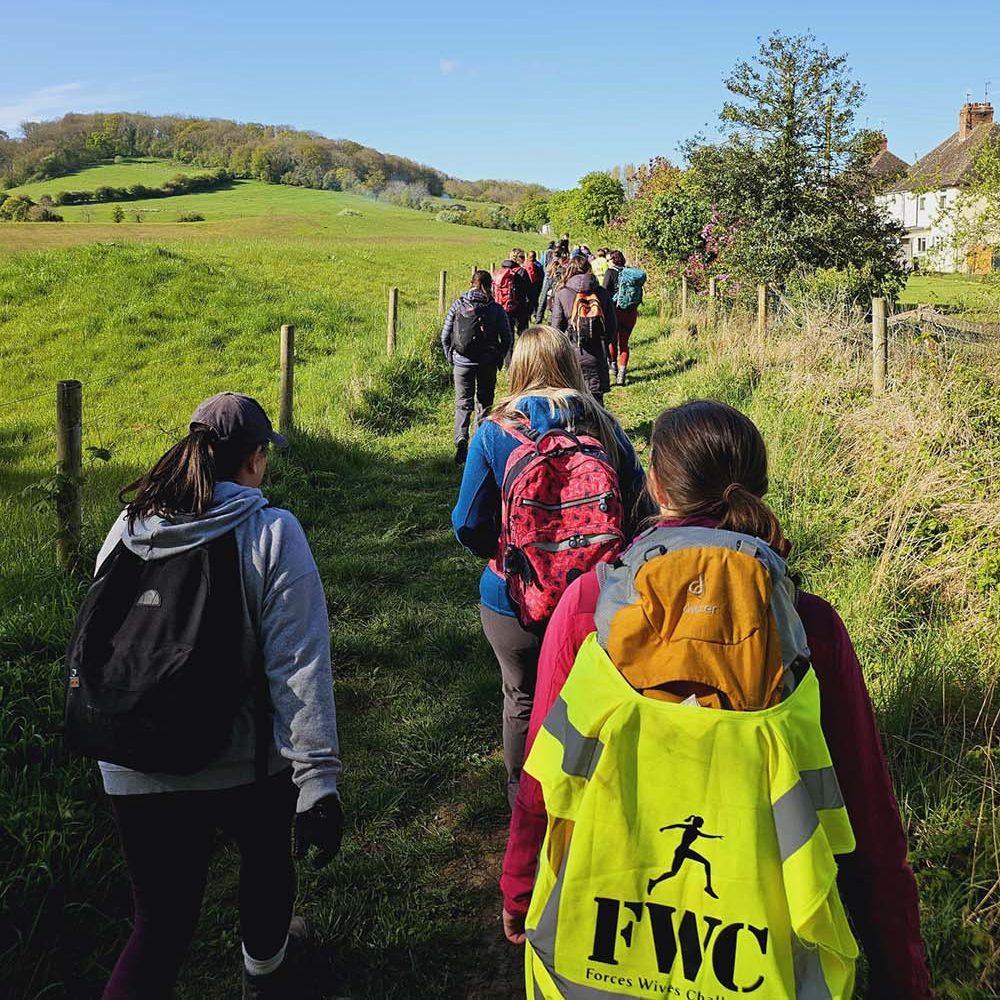 Forces Wives Challenge - women walking in the Malverns