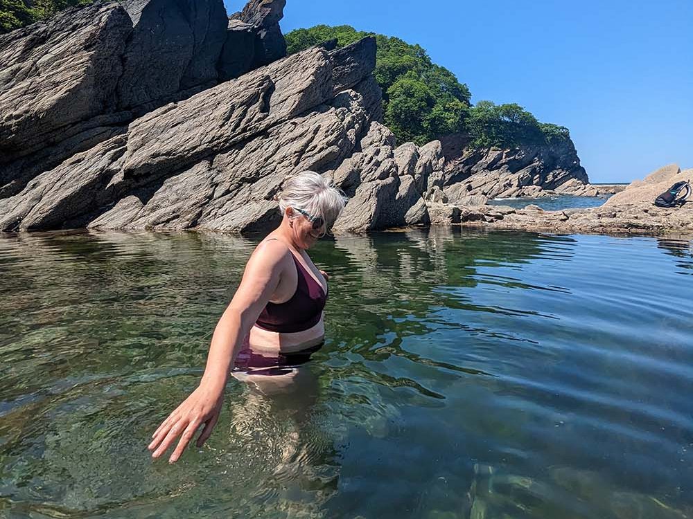 tidal pool at woody bay
