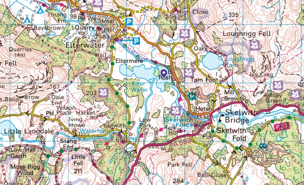 Elter Water Walking Map