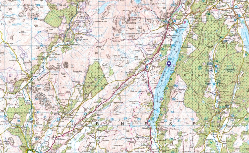footpath map coniston water