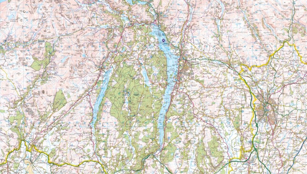 footpaths map around windermere os maps