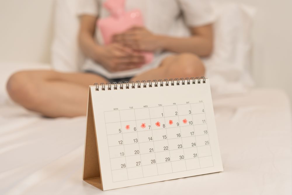 period pain holding you back - calendar