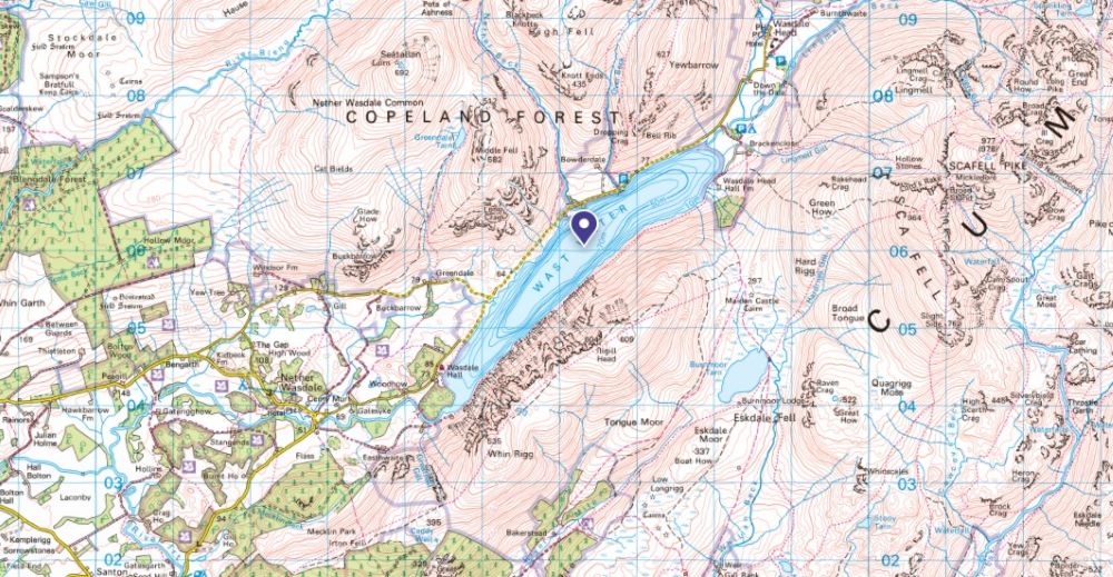 wastwater footpath map