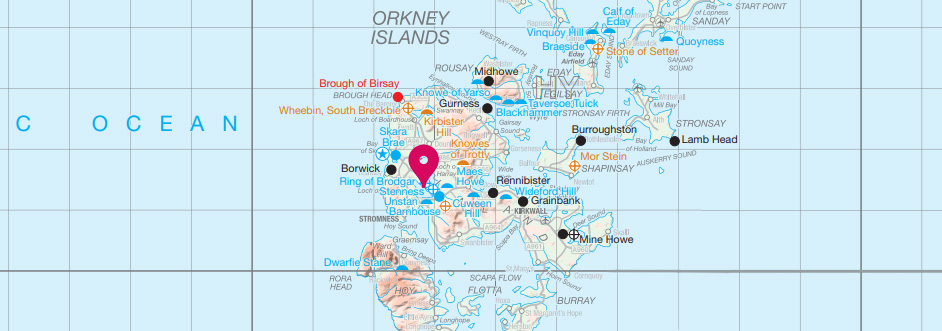 Ancient Britain Map - Rings of Brodgar