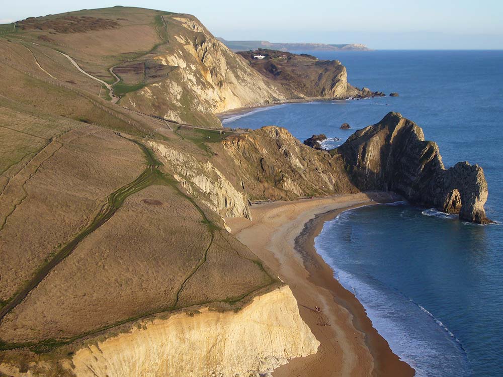 Lulworth Cove. Overlooking Durdle Door from Swyre Head.