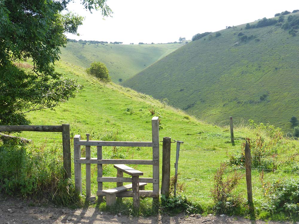 a stile in devil's dyke