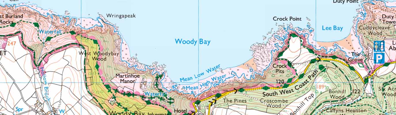 Woody Bay Explorer Map