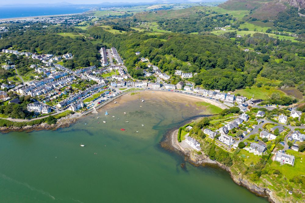 aerial view of porthmadog