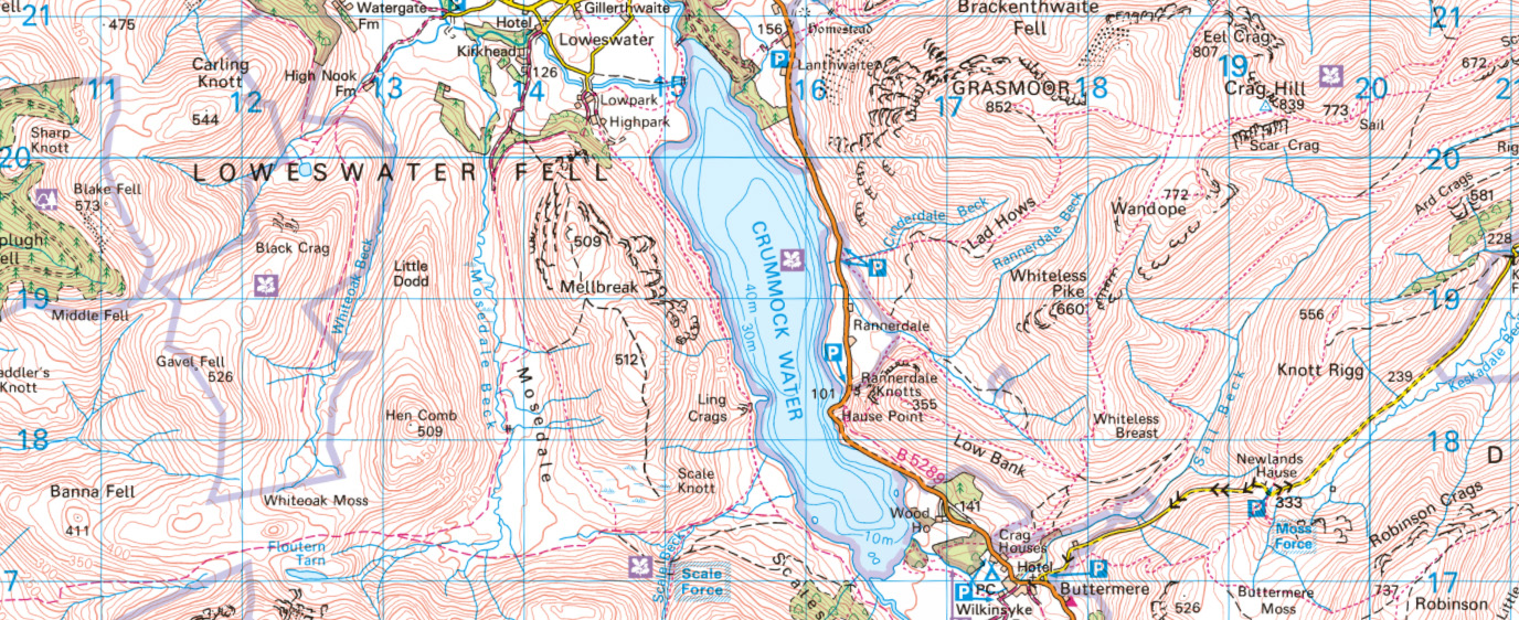 Crummock Water Explorer Map