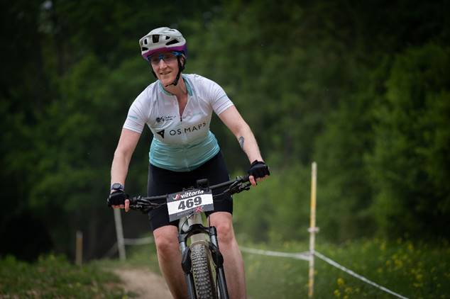 Enjoying one of my first XC races