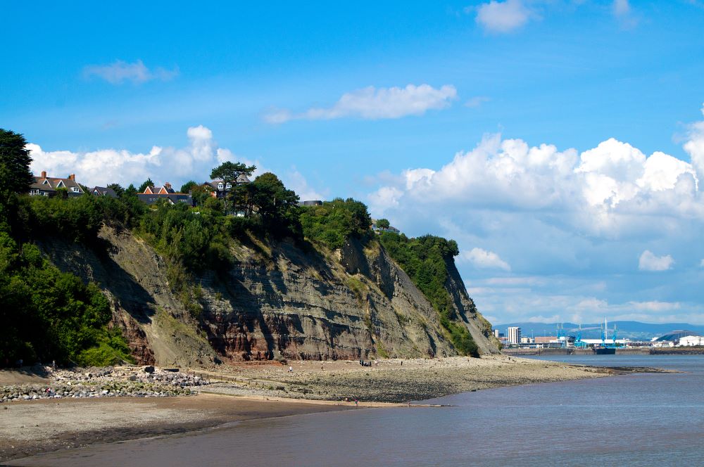 Penarth cliffs Cardiff