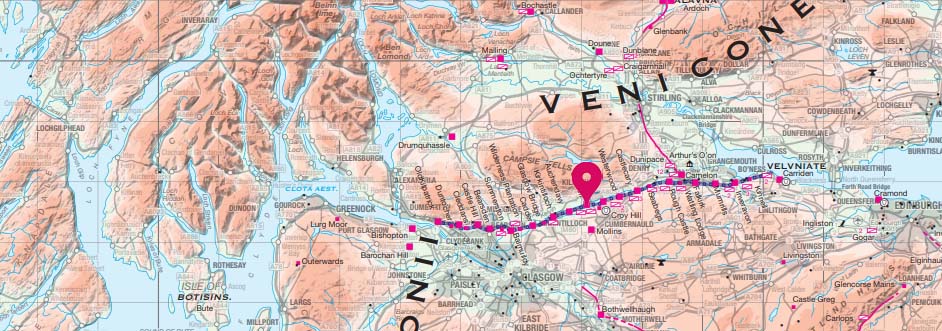 Roman Britain Map - Bar Hill Fort