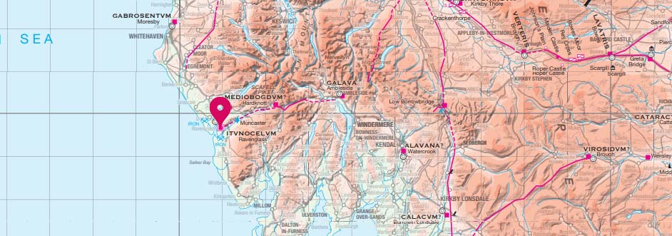 Roman Britain Map - Ravenglass