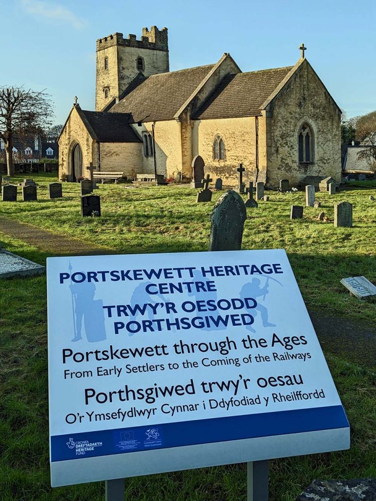Sign in front of st mary's church