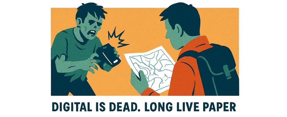 a cartoon image of a man with map with zombie
