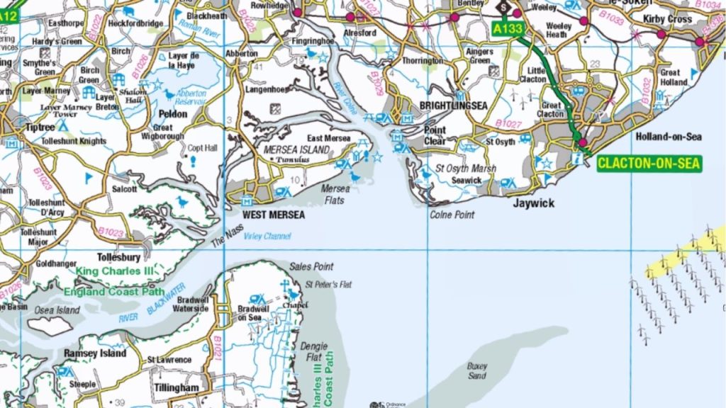 map of mersea island