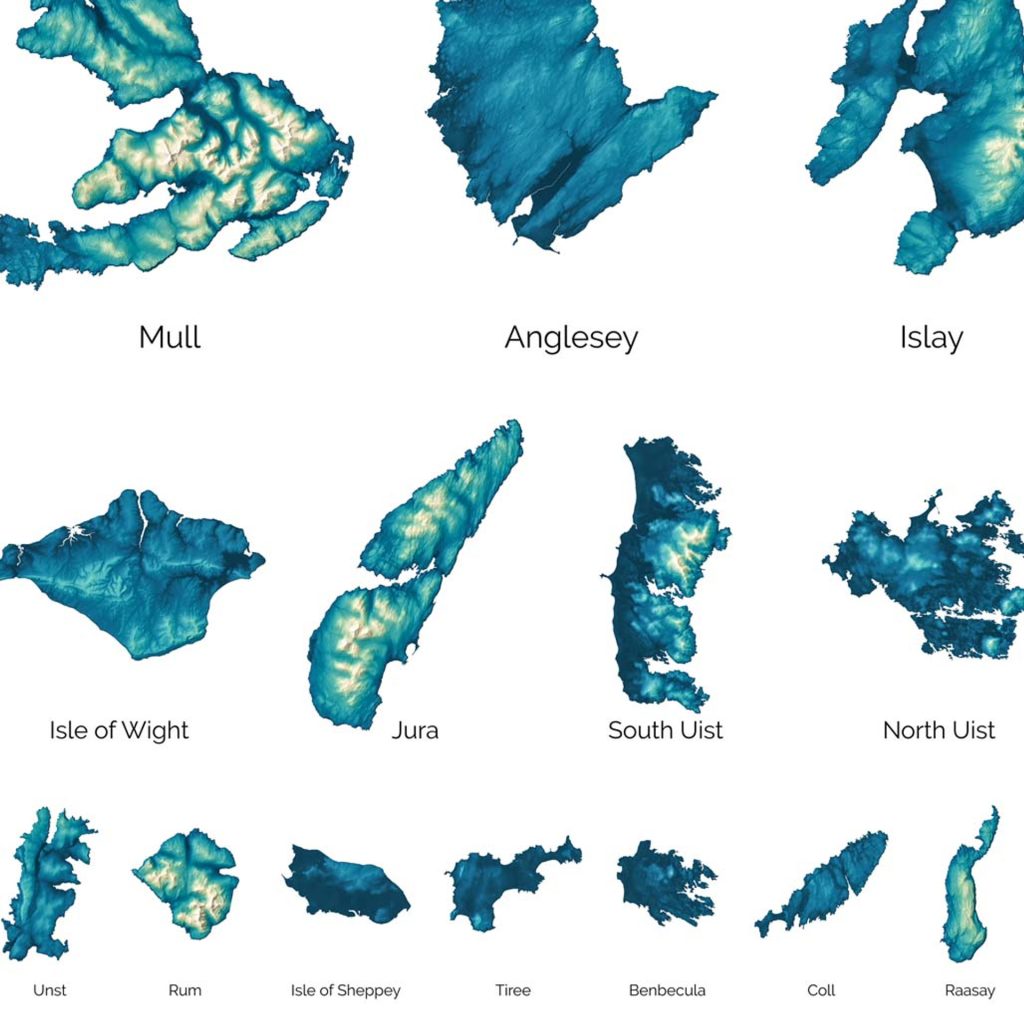 zoomed in version of the british islands map