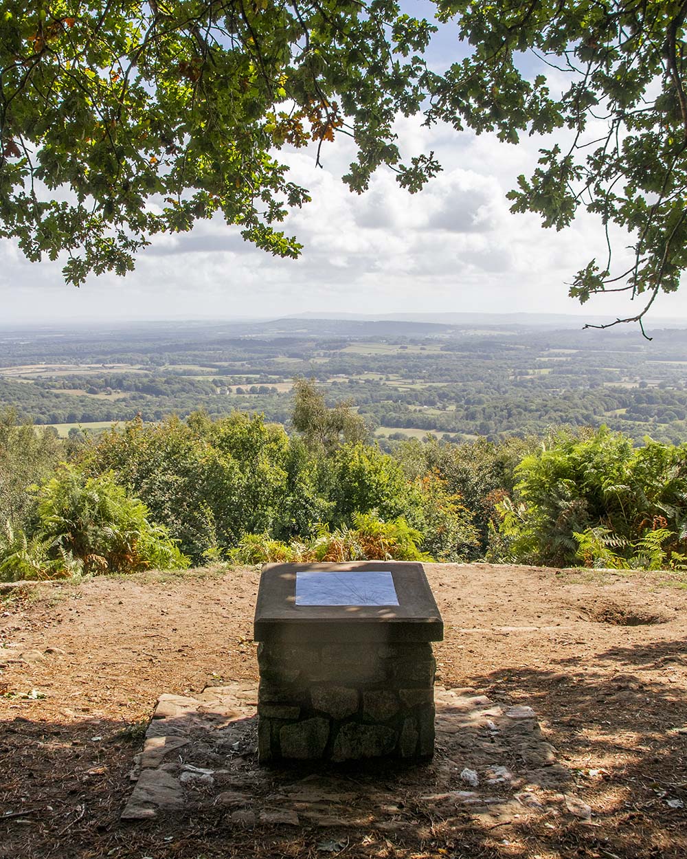 Viewpoint looking over valley