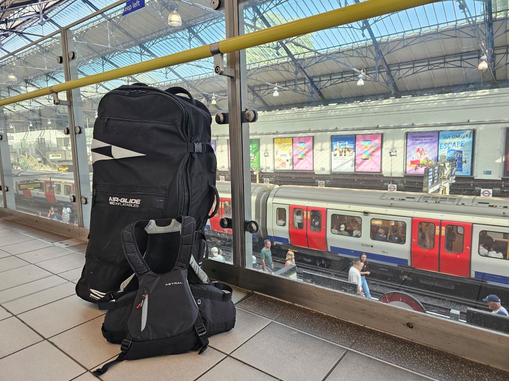 Paddleboarding Kit at the Tube Station
