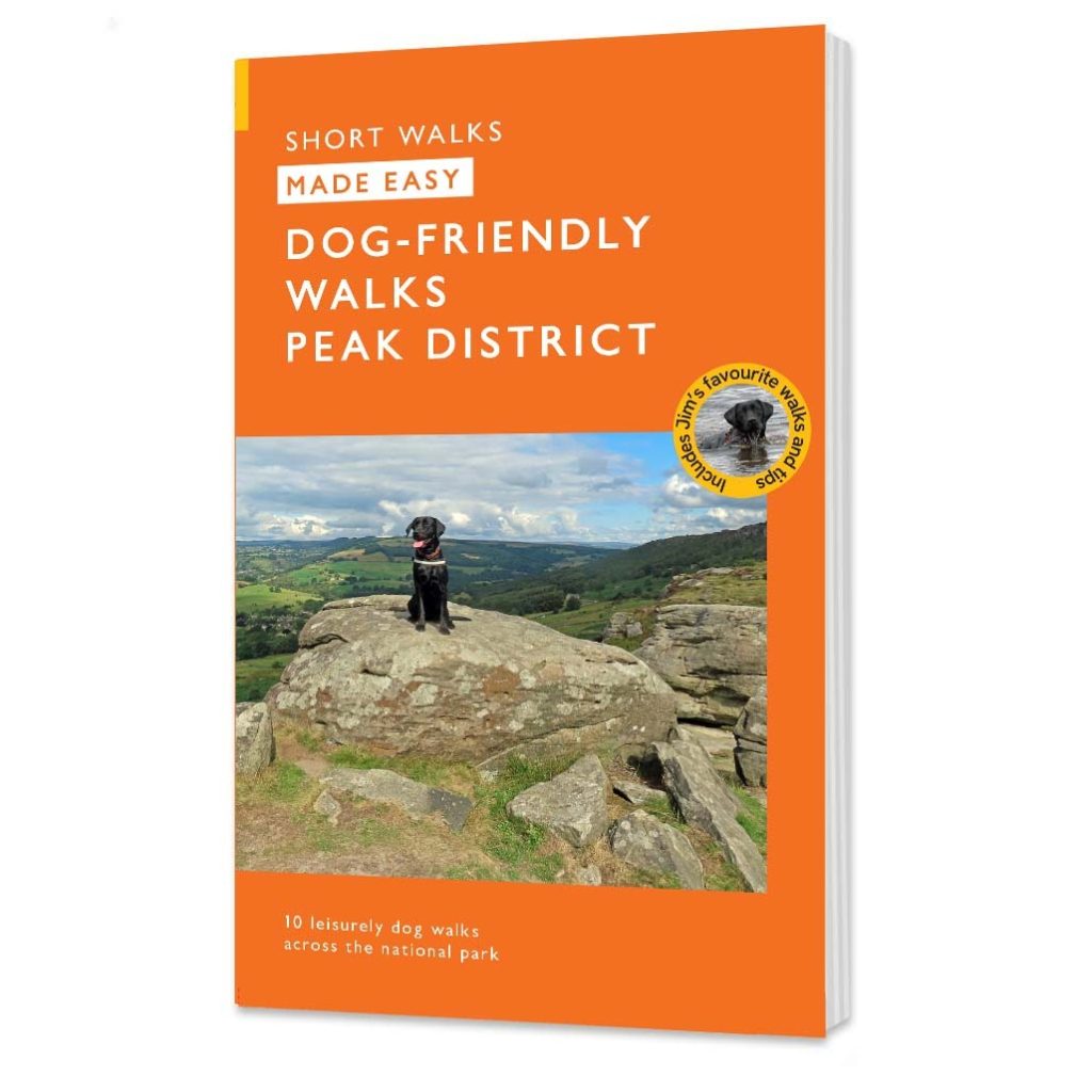 Dog friendly walks in the peak district book cover