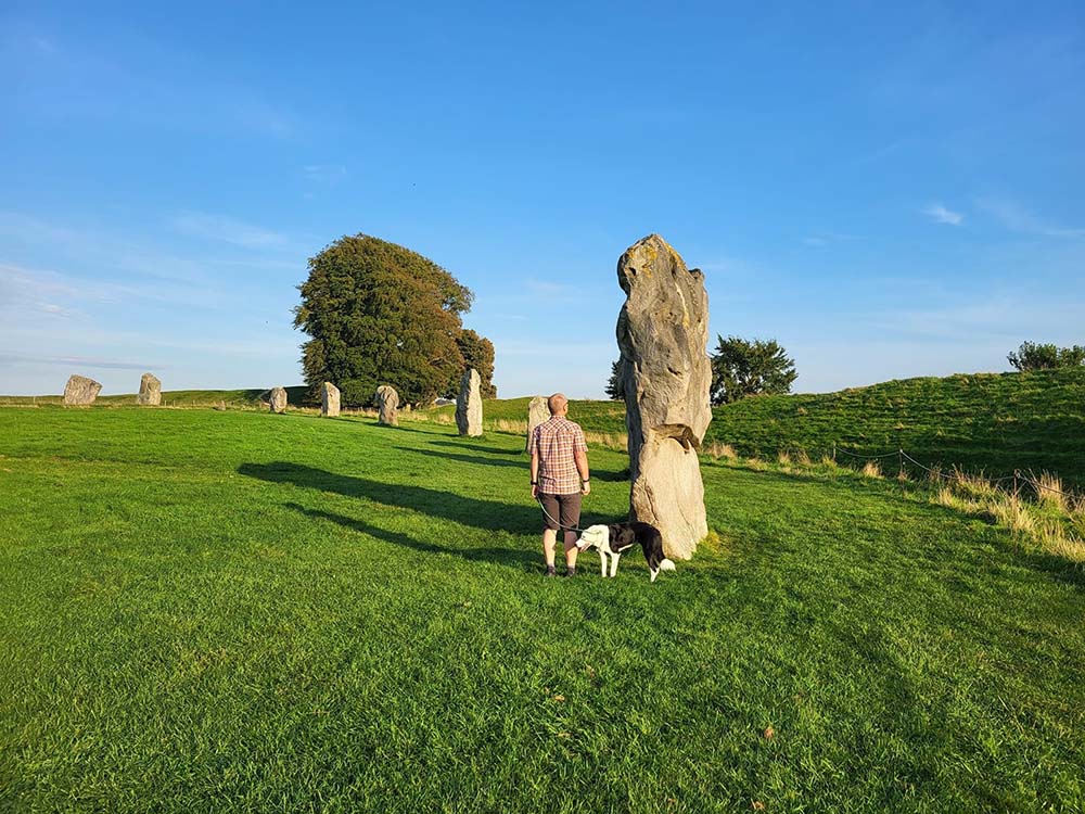 Avebury stone circle on a sunny day