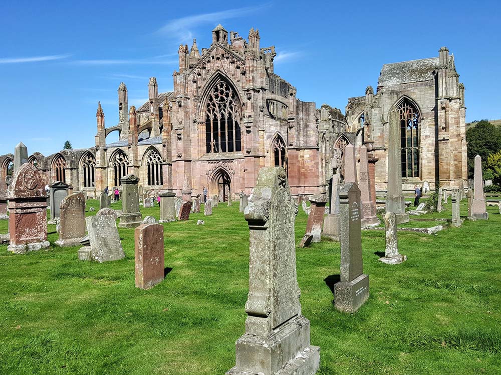 Melrose Abbey on the Border Abbey's Way