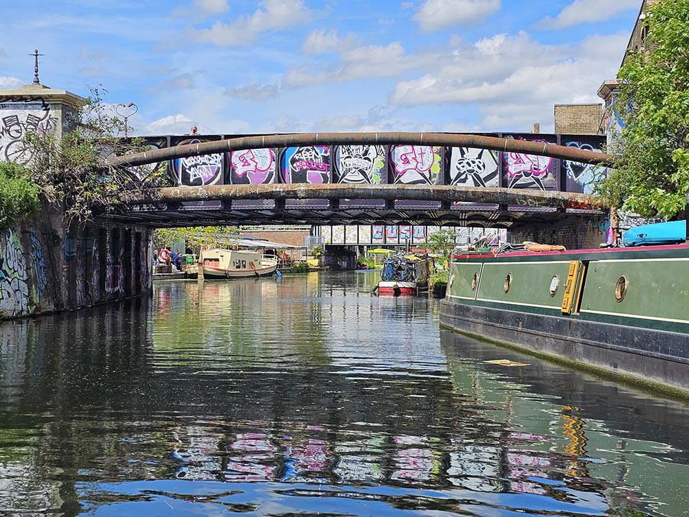 East London Paddleboarding-hackney wick sunshine