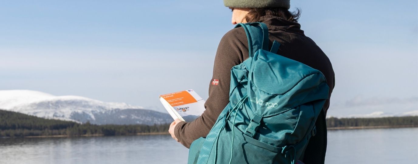 editor hilary pullen with a custom made map