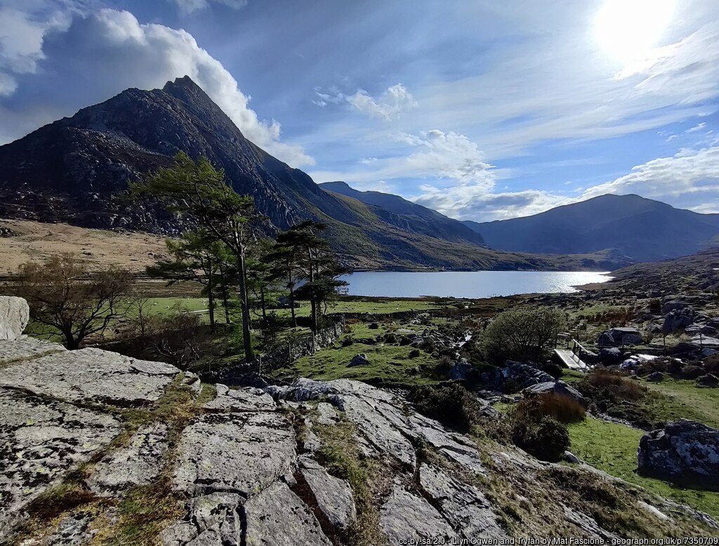 Llyn Ogwen and Tryfan landscape