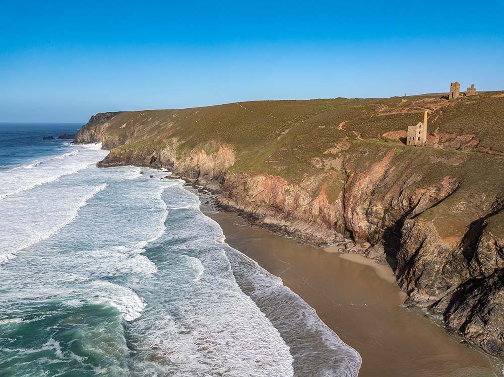 cliffs and sea coast path