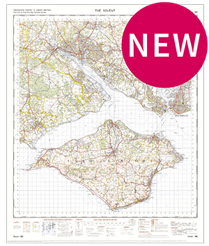 New: OS One Inch Map of The Solent