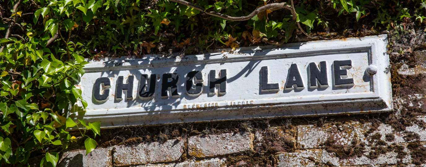 Church Lane Street Sign