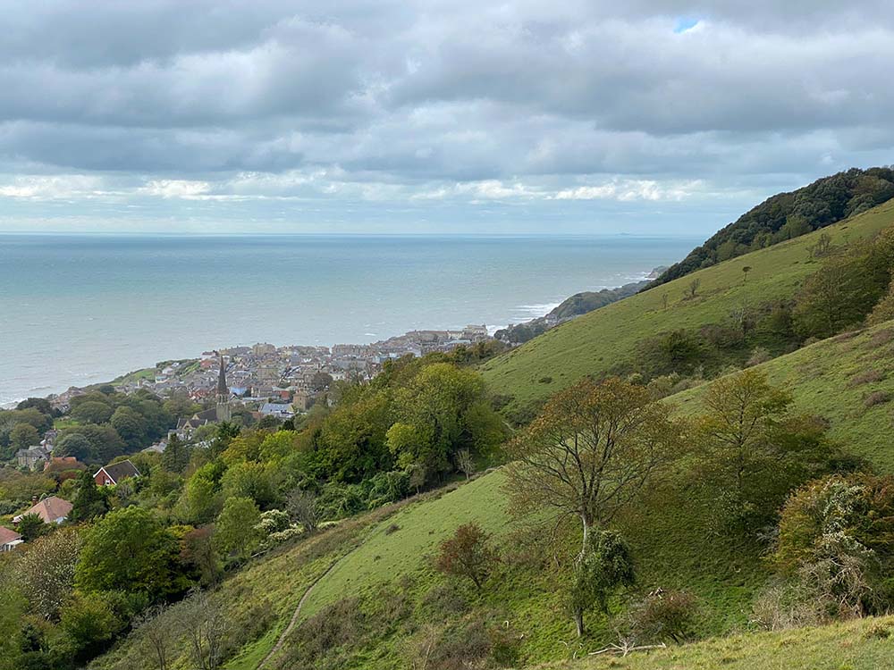 views of ventnor from st boniface down