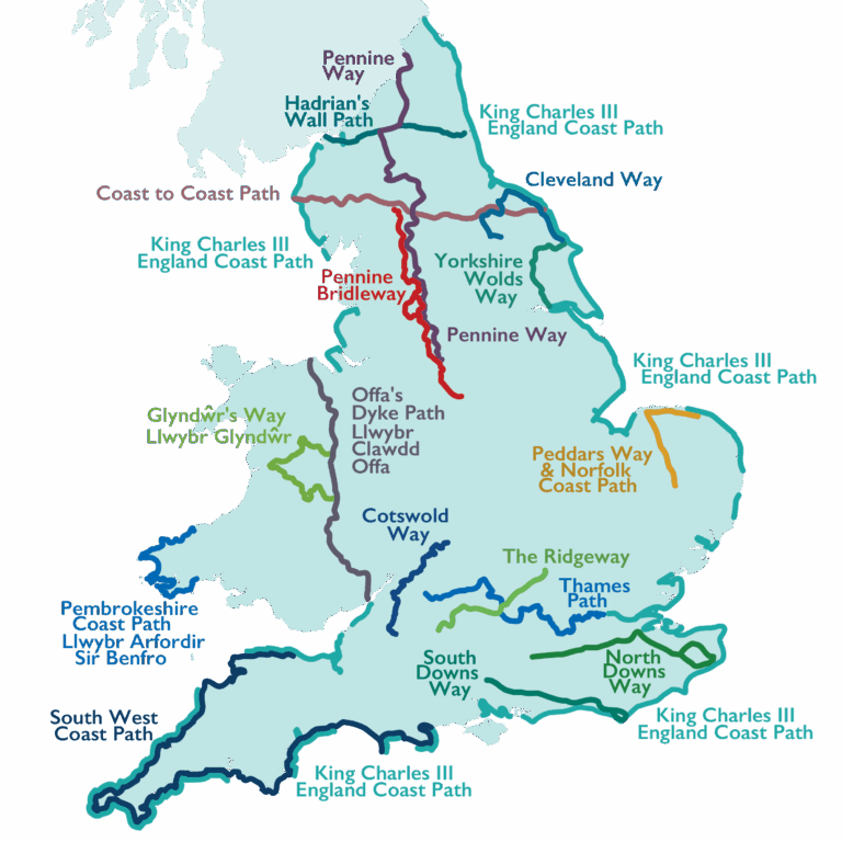 National trails Maps