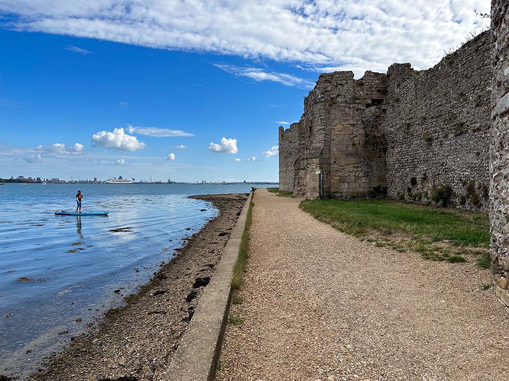 portchester castle, portsmouth harbour