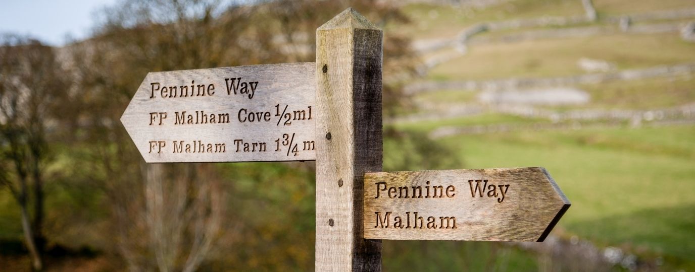 The Pennine Way fingerpost