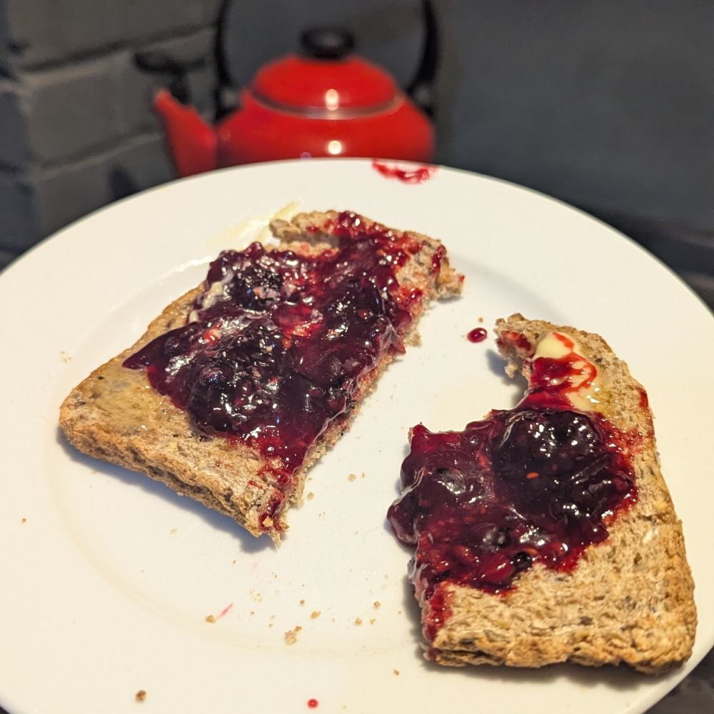 Jam on toast