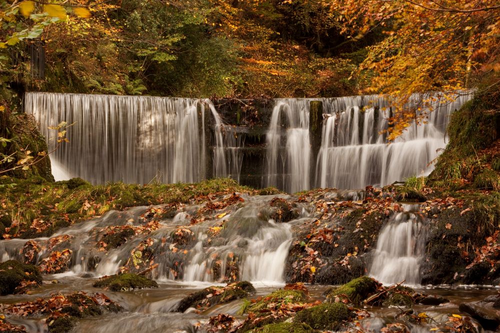 Stock Ghyll Waterfall in Autumn