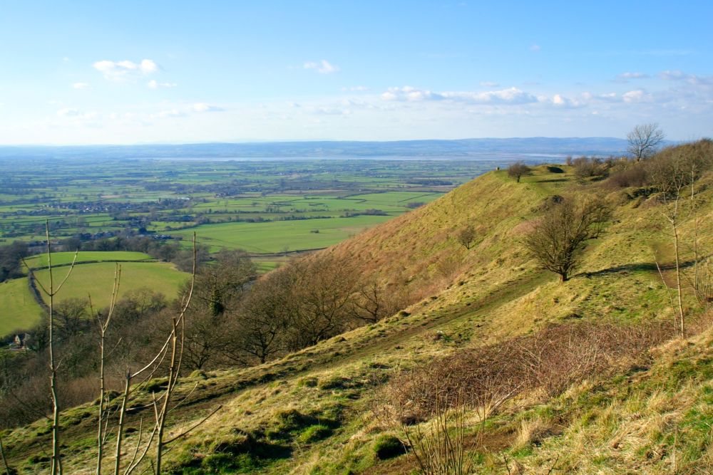 View over The Severn Vale from The Cotswold Way
