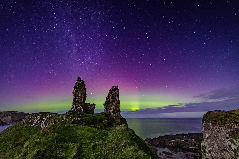 Aurora Borealis at the Giant’s Causeway