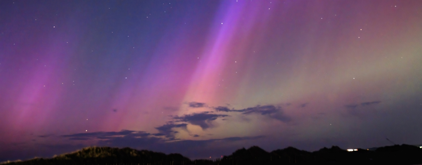 The Northern Lights, visible over Scotland